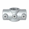 Pozinkovaná spojka pre trubky 48,3 mm, tvar kríž