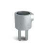 Pozinkovaná objímková časť kĺbovej spojky pre trubku 42,4 mm