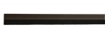 PVC tesniaca lišta s nylonovou kefou, samolepiaca, vlas dĺžky 14 mm, lišta v hnedej farbe, bočná, 1m