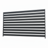 Sada pre výrobu hliníkového plotového poľa 2 m x 1,2 m, lamely 80x16 mm, antracit RAL7016, so štruktúrou