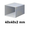 Žiarovo pozinkovaný joklový profil 40x40x2 mm