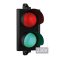 Dvojkomorový Semafor, červená / zelená, LED, 230V
